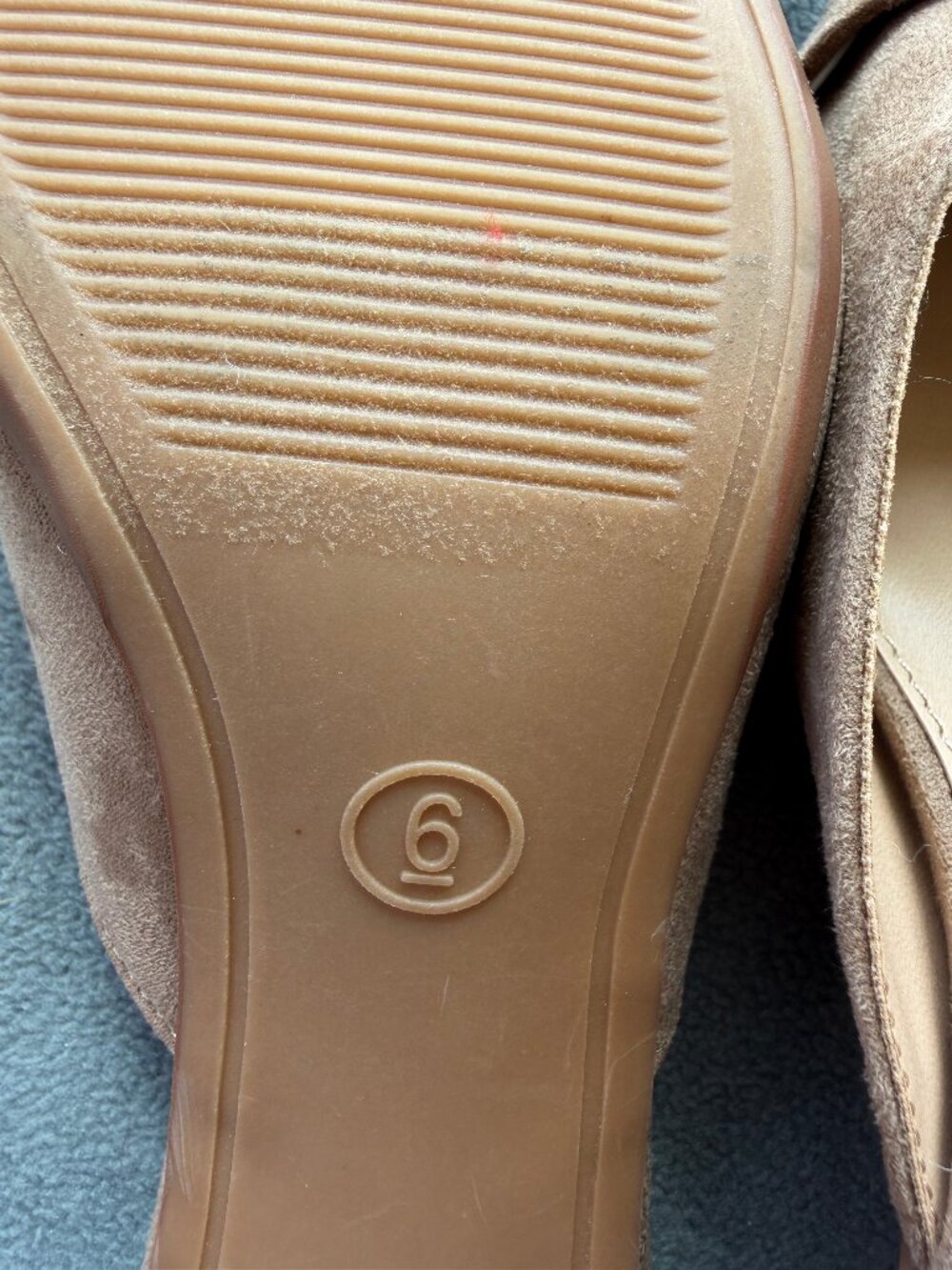 Women's Larissa Pointed Toe Mule Heels – A New Day Beige 6 - Picture 11 of 11